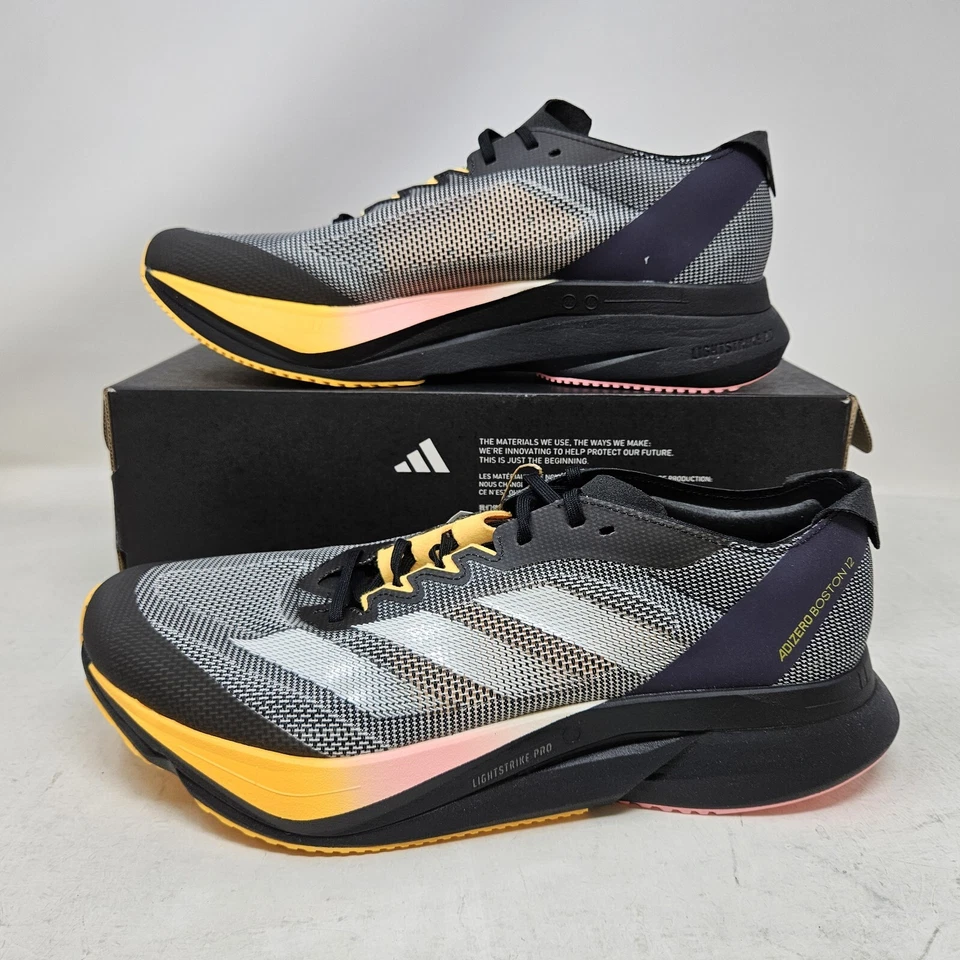 adidas Adizero Boston 13 men's shoes in two colors, shown on eBay listing