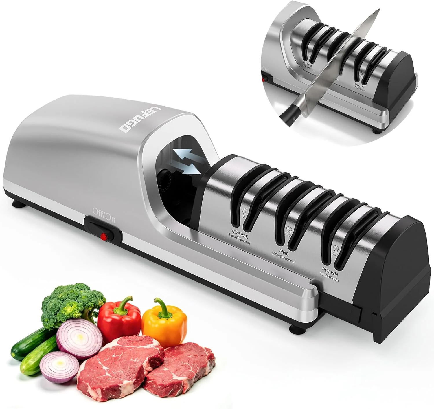 Electric Knife Sharpener for Kitchen Knives Deal at Amazon
