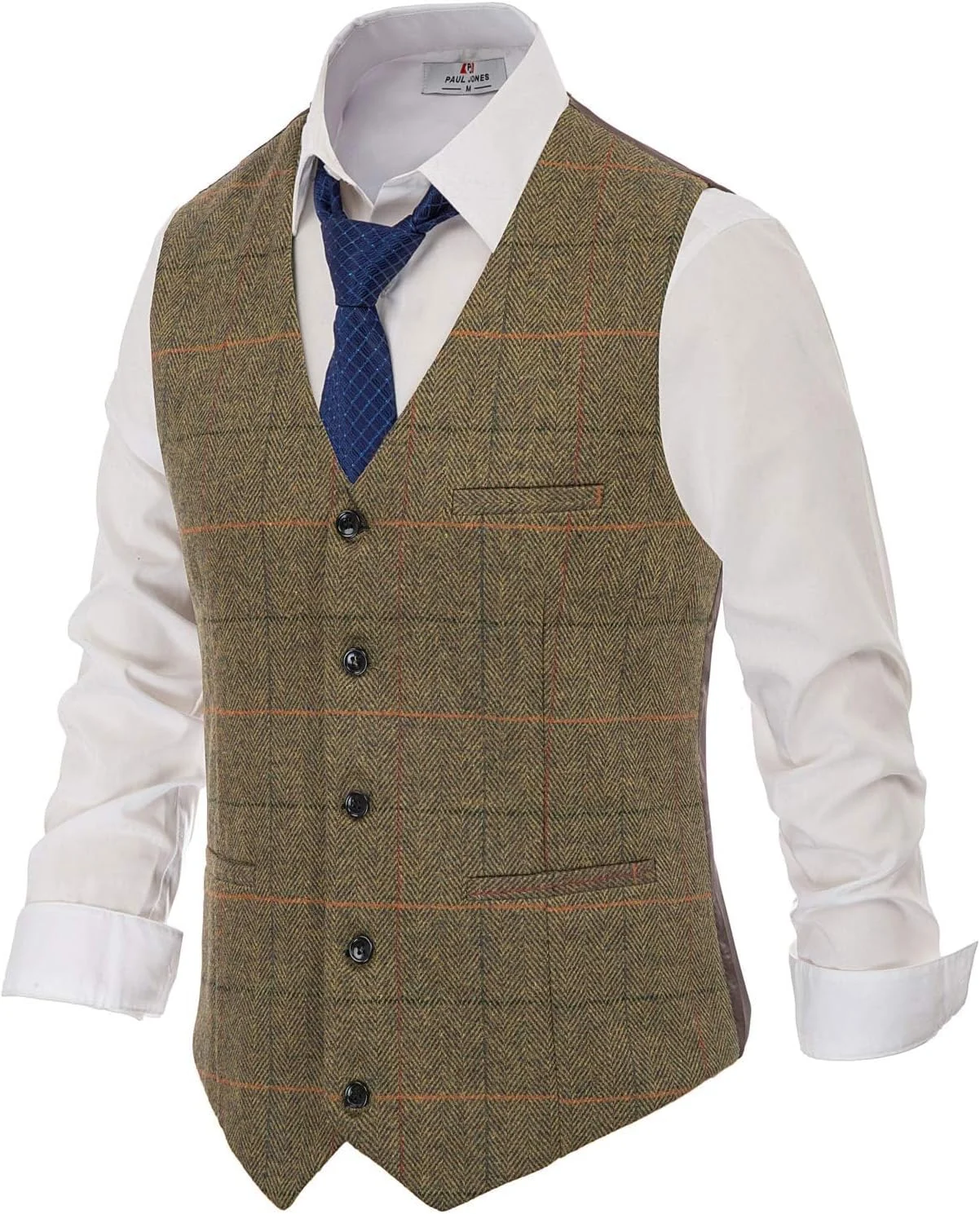 PJ Paul Jones Slim Fit Check Vest Only $30.39 at Amazon