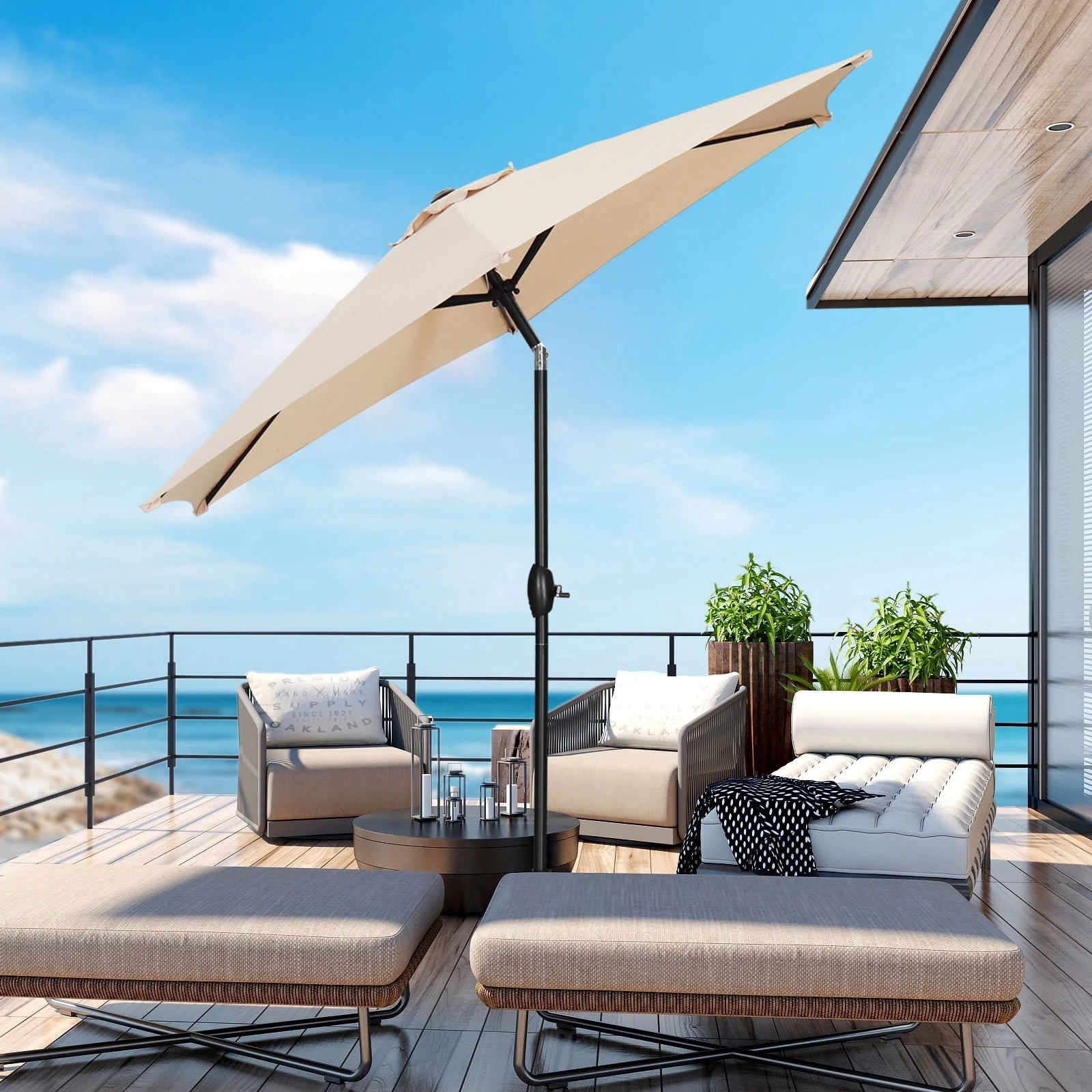Ainfox 9′ Patio Umbrella Only $30 at Walmart