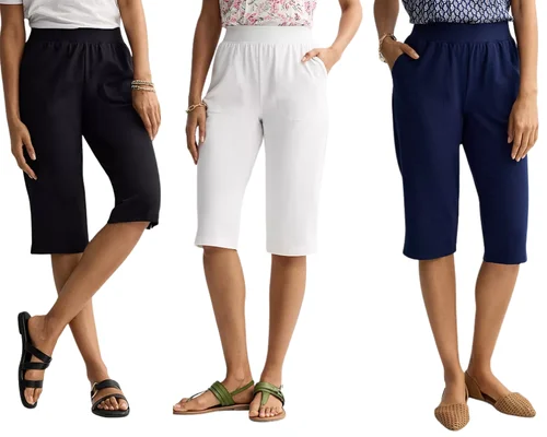 Women’s Croft & Barrow Knit Pull-On Skimmer Pants Deal at Kohl’s: Under $22
