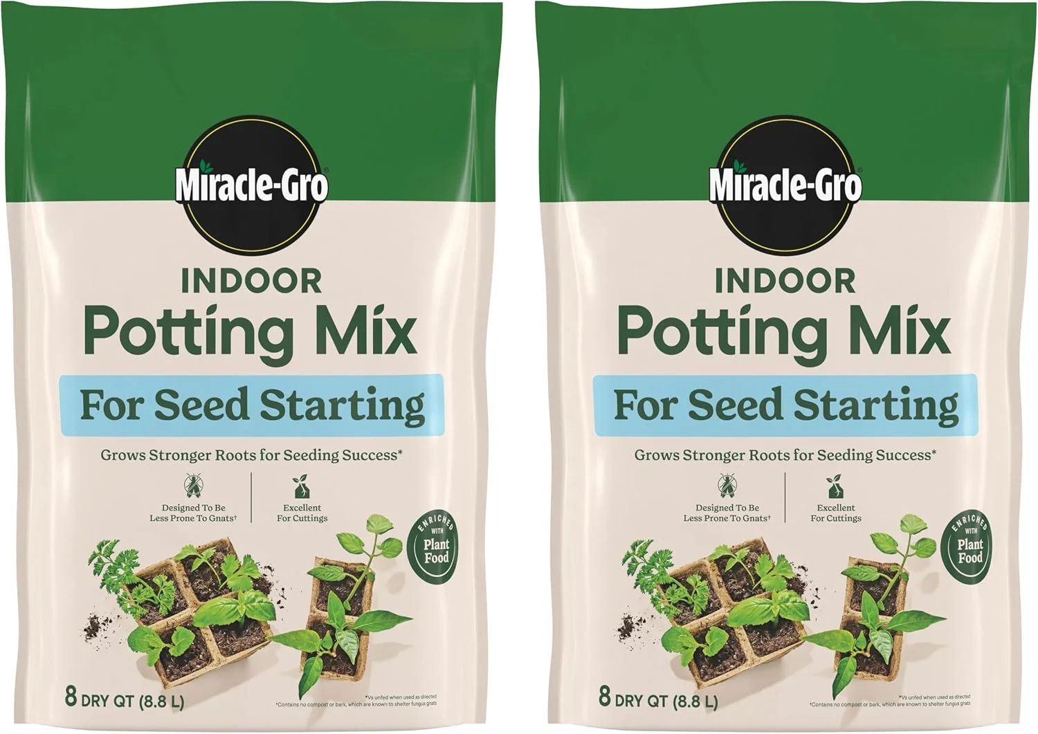 Miracle-Gro Indoor Potting Mix 2‑Pk Only $7.97 (Reg. $12.99) at Amazon
