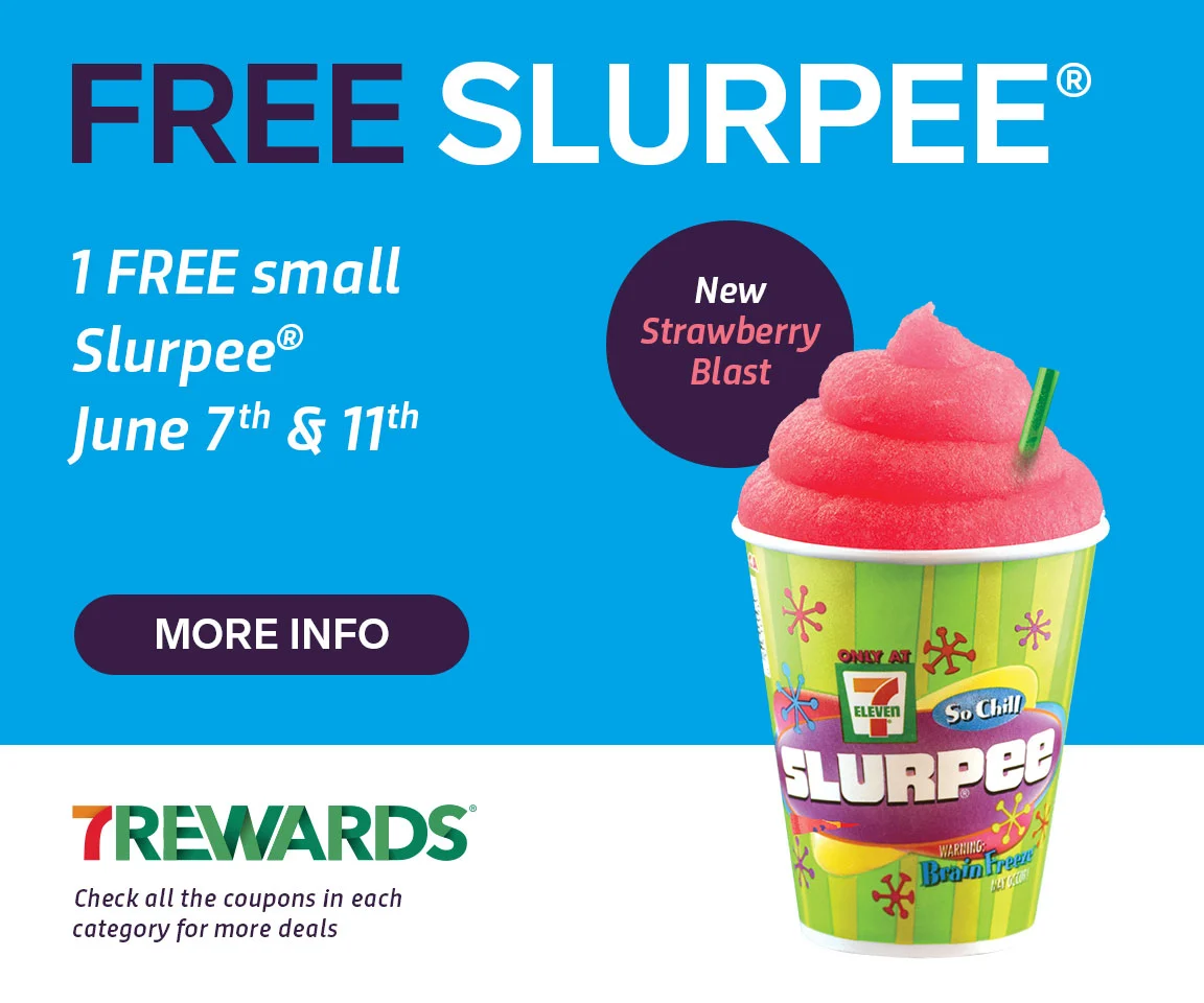 Free Small Slurpee at 7-Eleven on 7/11