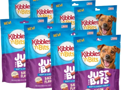 8-Pack 4.5oz Kibbles n’ Bits Just the Bits Chewy Dog Treats $12 at Amazon