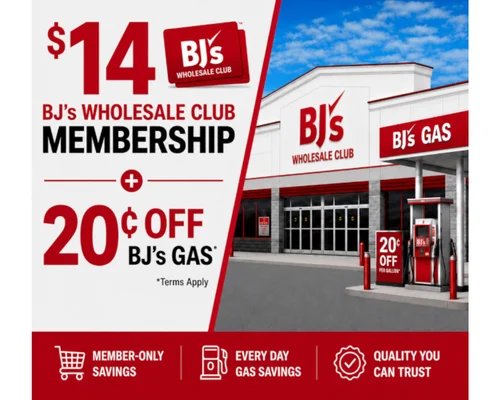 BJ’s $14 Membership Deal (Regularly $60)