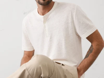 Banana Republic Standard-Fit Men’s Linen-Blend Henley $12 at Banana Republic Factory