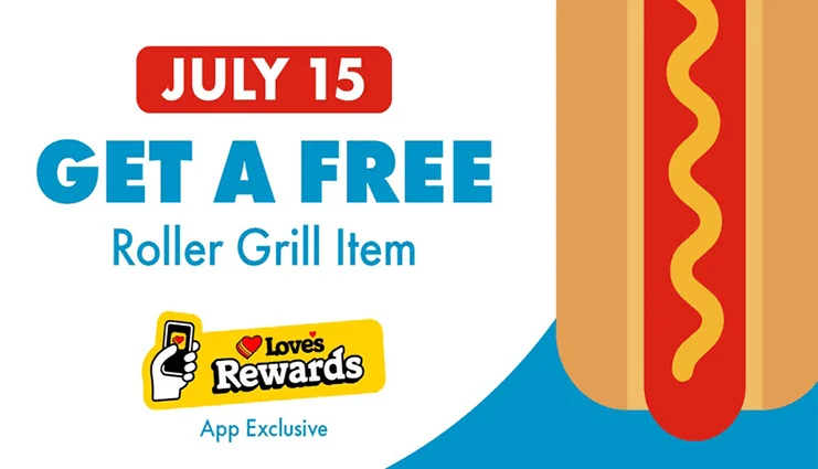Free Hot Dog Deal at Love’s Travel Stops