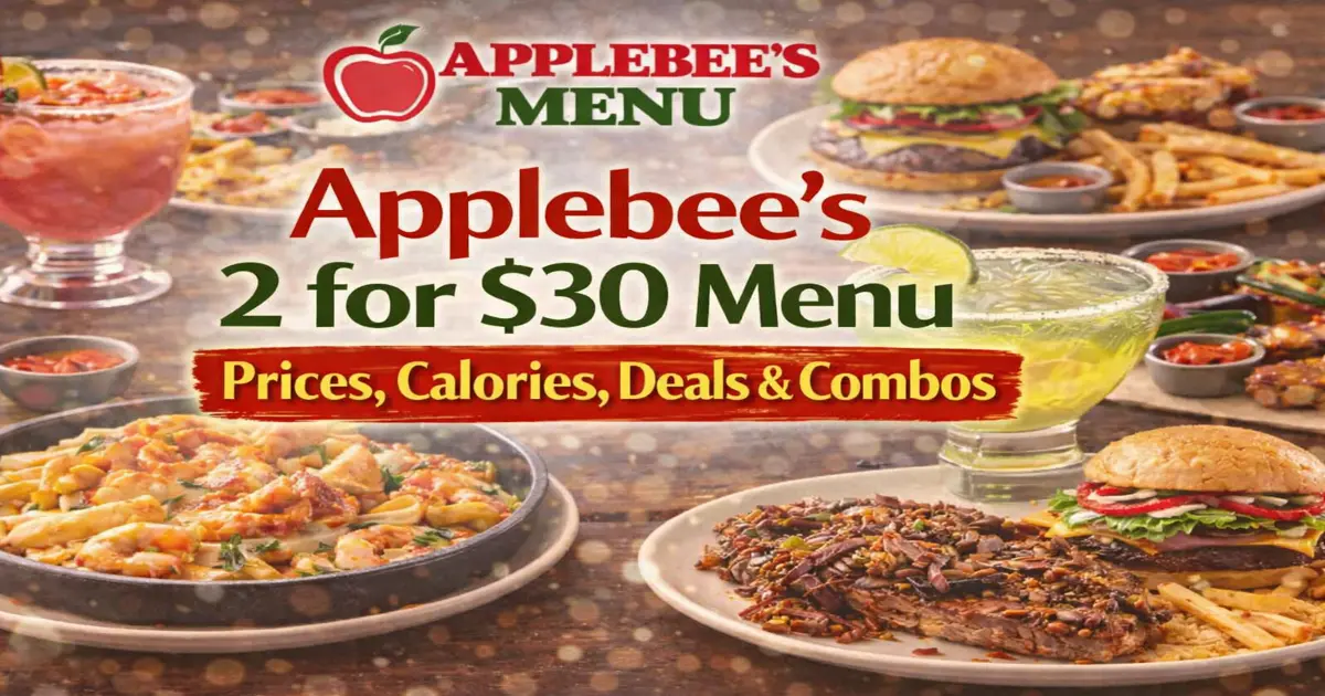 Up to 50% Off Dinner for Two at Applebees – Save on Classic Meals