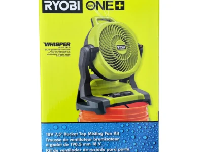 Ryobi One 18v Cordless 7 1 2 In Bucket Top Misting Fan Kit With 1 5 Ah Battery And Charger Yellow Black Medium Pcl851k F62e8419 80f4 4ff8 8412 0758254633cd.fdeb63c16bd41a0021f9759ed0ecea0e