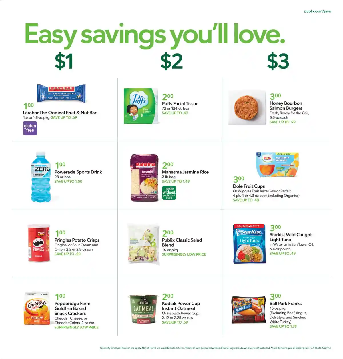Publix Unadvertised Deals 7/15-7/21 Up to 70% Off at Checkout51