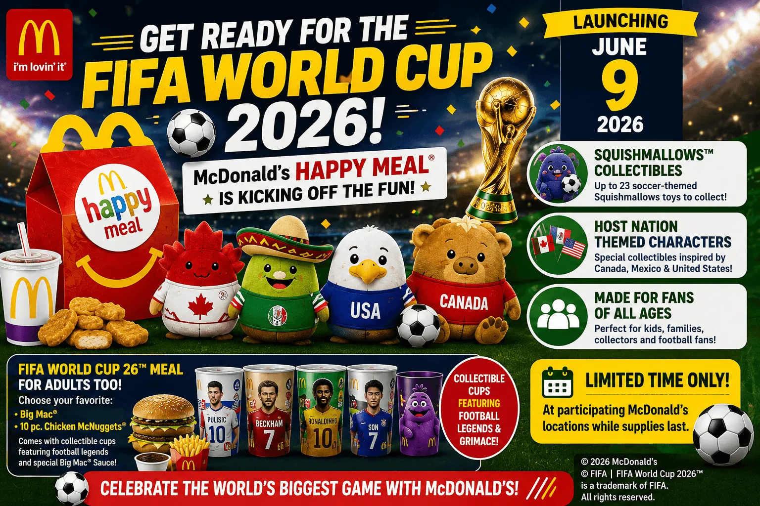 World Cup Final Food & Drinks Freebies Just $0 at Mcdonalds