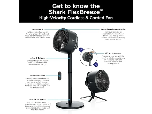 Reconditioned Shark FlexBreeze Fan Just $55.xx Free Shipping at Home