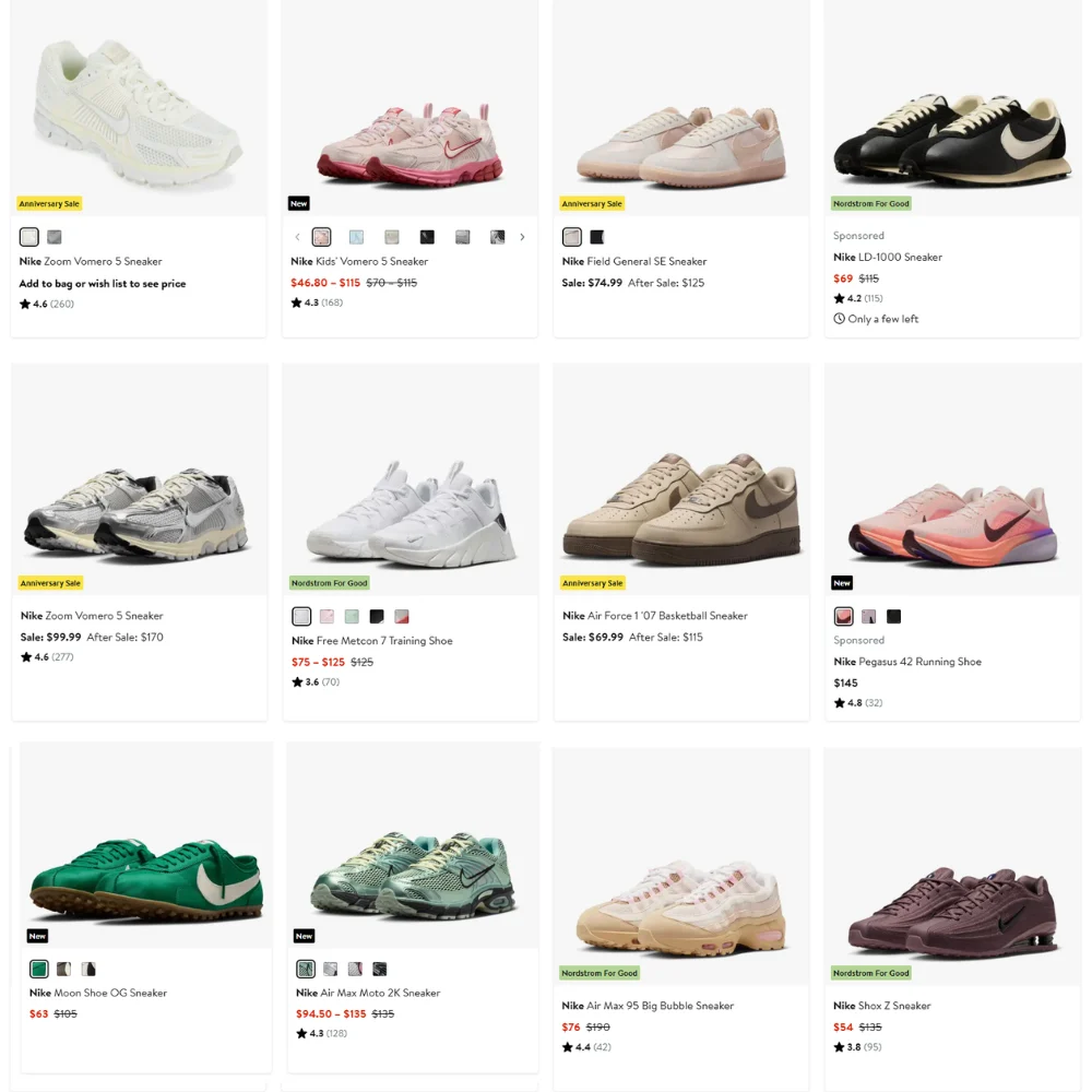 Nike Shoe Sale: Up to 60% Off at Nordstrom