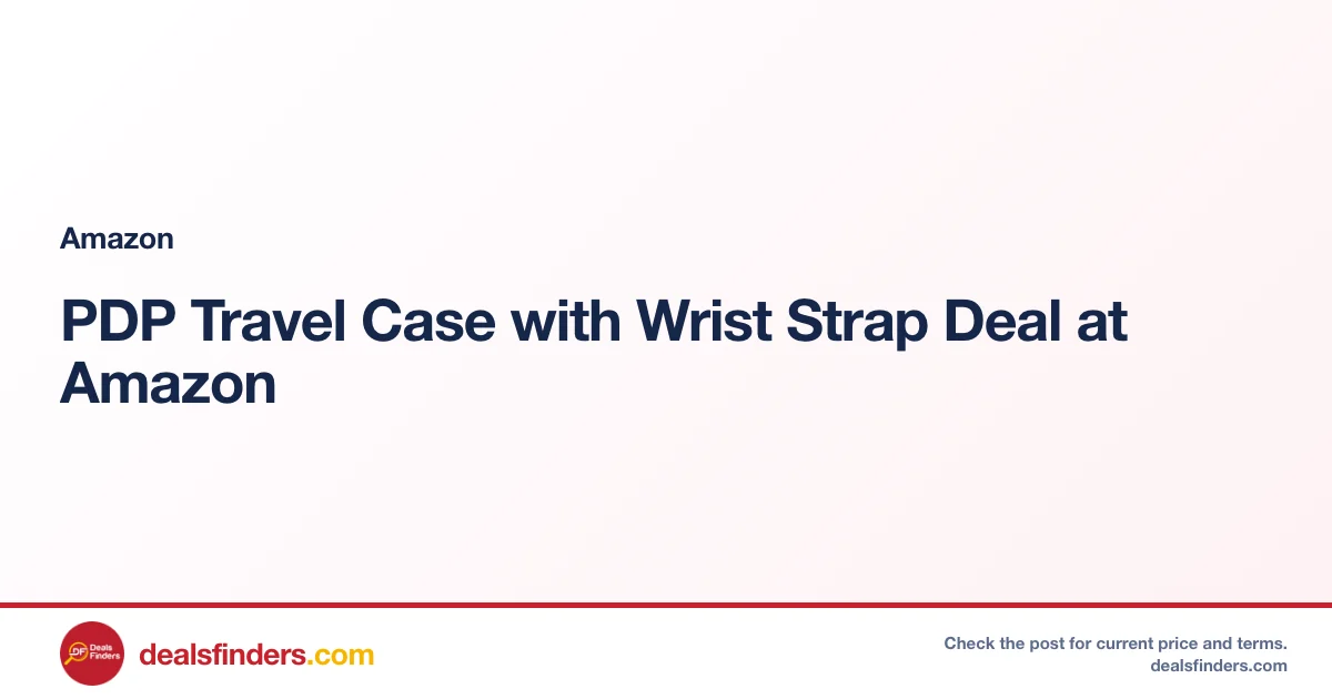 PDP Travel Case with Wrist Strap Deal: Save 50% at Amazon
