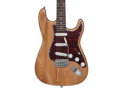 Indio by Monoprice Cali DLX Plus Solid Ash Electric Guitar w/ Gig Bag $130 + Free S&H