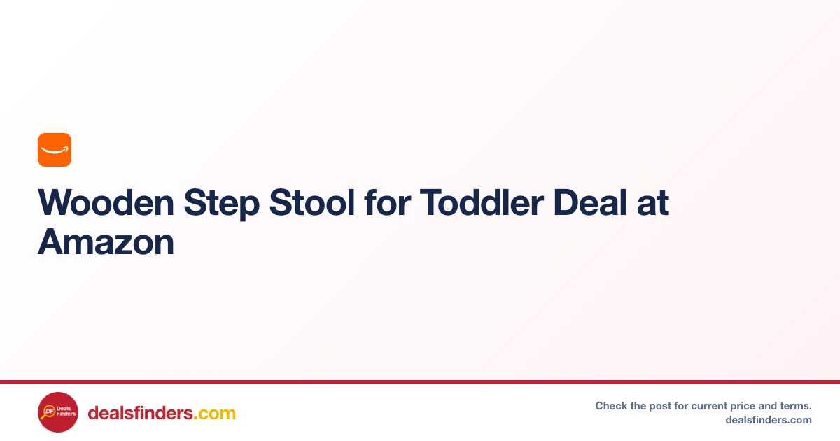Wooden Step Stool for Toddler Deal at Amazon