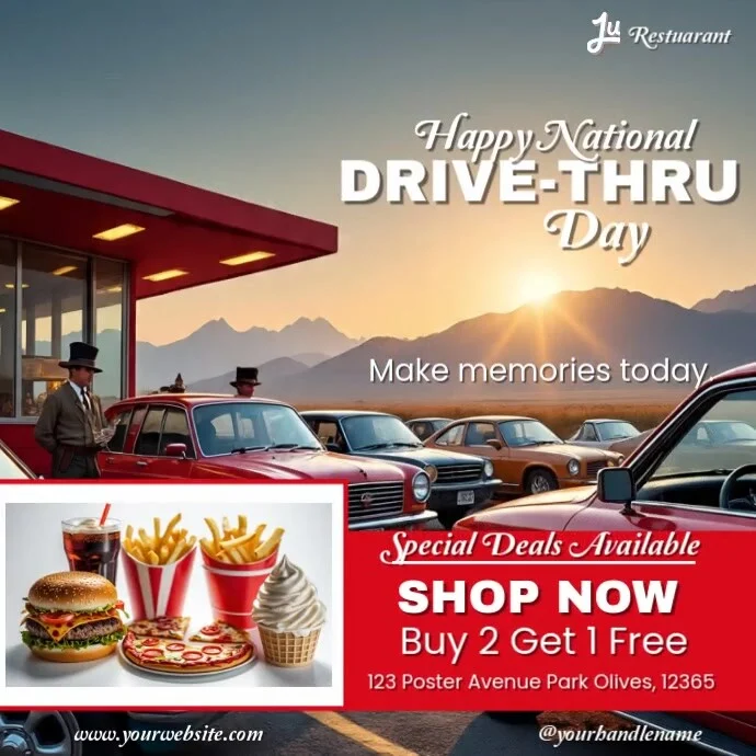 Free Fries & Drinks on National Drive-Thru Day at Order