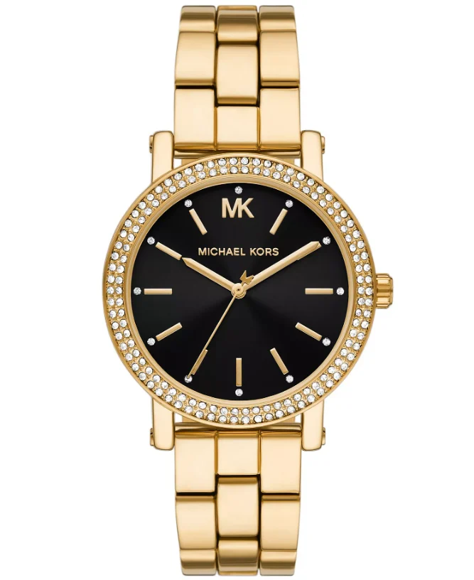Michael Kors Women’s Corey Three-Hand Gold-Tone Watch Deal at Macy’s: Save 50%