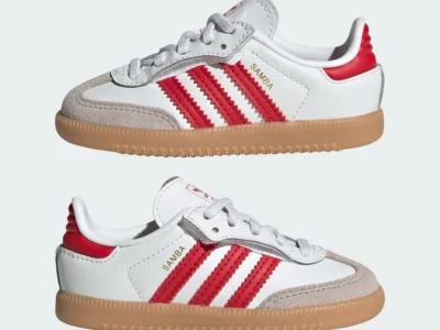 Samba Og Comfort Closure Elastic Lace Shoes Kids White Jq3190 09 Standard