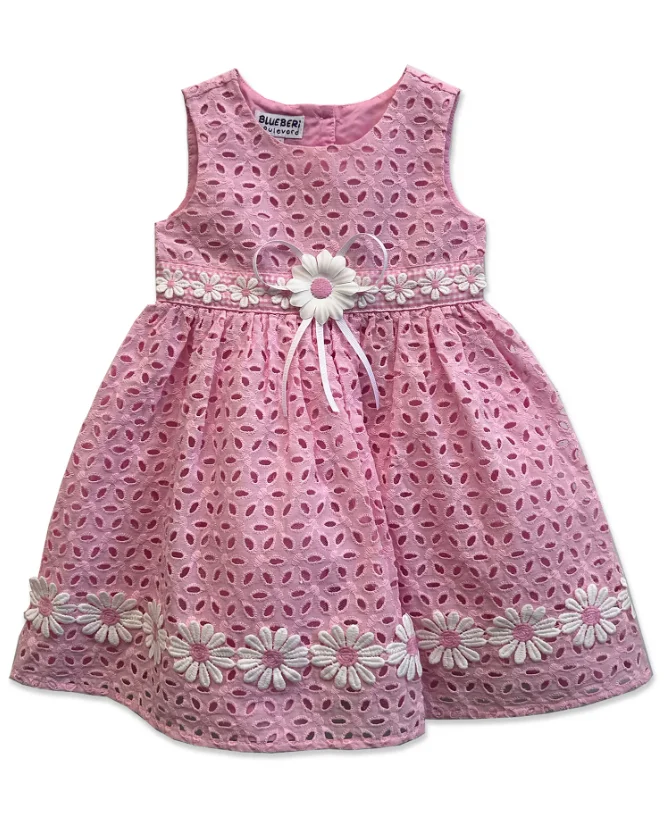 Blueberi Bouevard Baby Girls’ Sleeveless Eyelet Dress Deal: Save 50% at Macy’s
