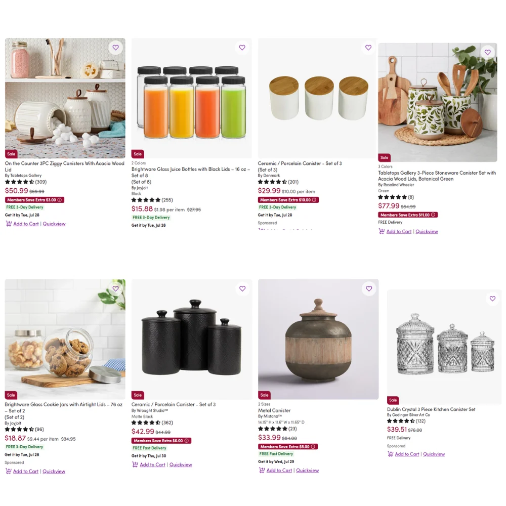 Wayfair Canisters & Jars Black Friday Sale: Save in July