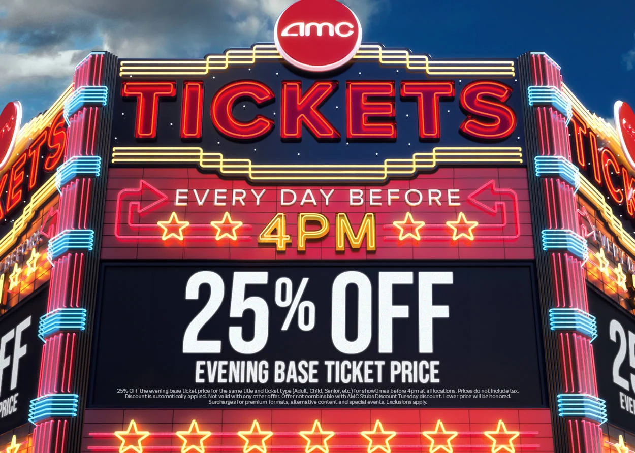 AMC Theatres Tuesday Tickets Only $5 (Reg. $12) at Amctheatres