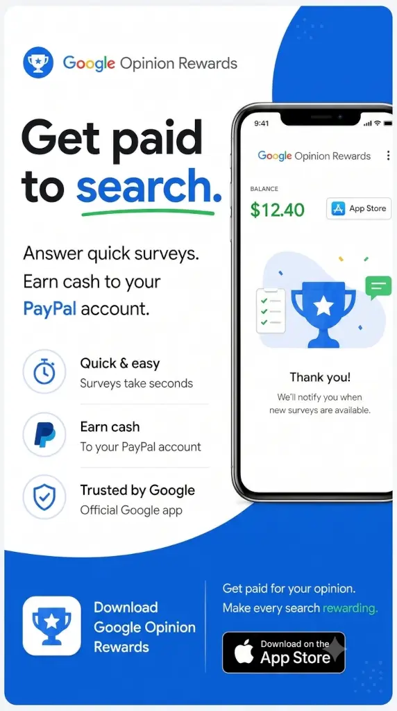 Google Opinion Rewards: Get Paid to Answer Quick Surveys