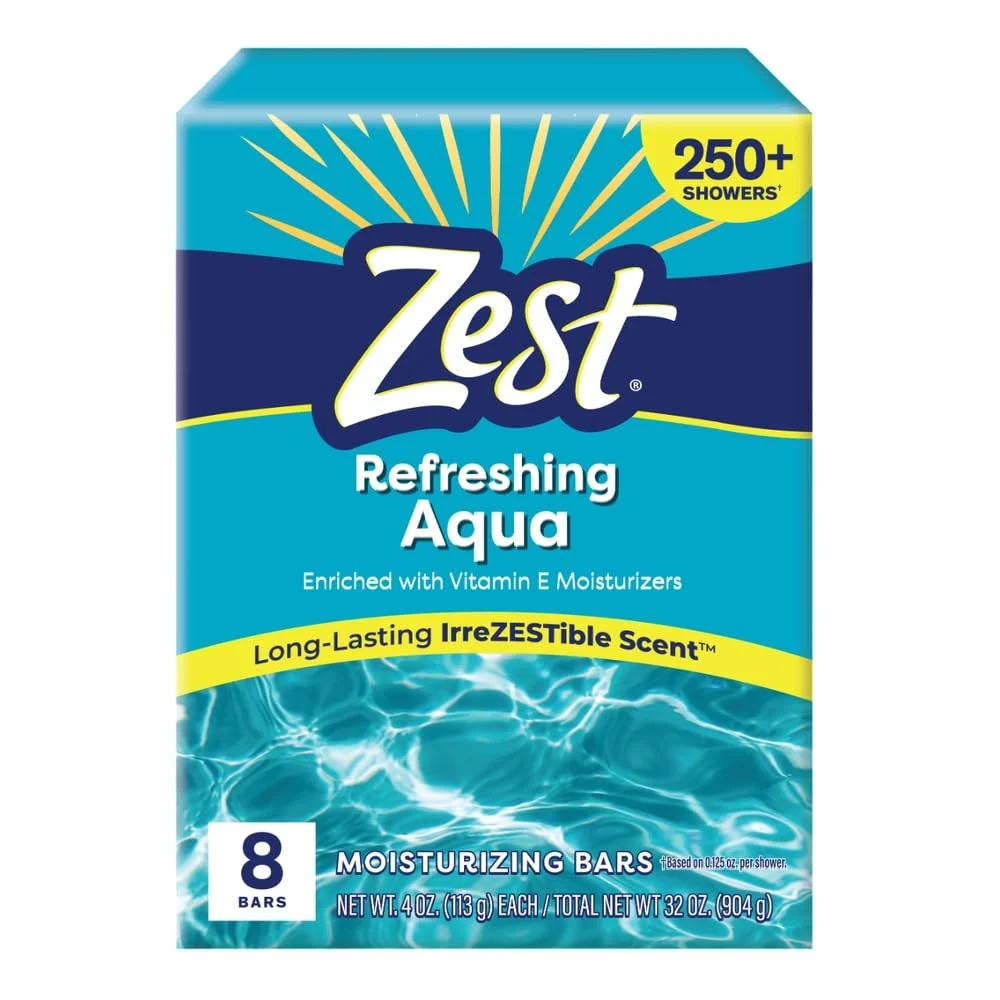 8-Pack Zest Aqua Bar Soap Only $5.64 (Reg. $15.99) at Amazon