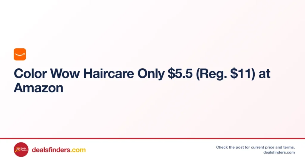 Collor Off Color Wow Haircare Only $5.xx (Reg. $11) at Amazon