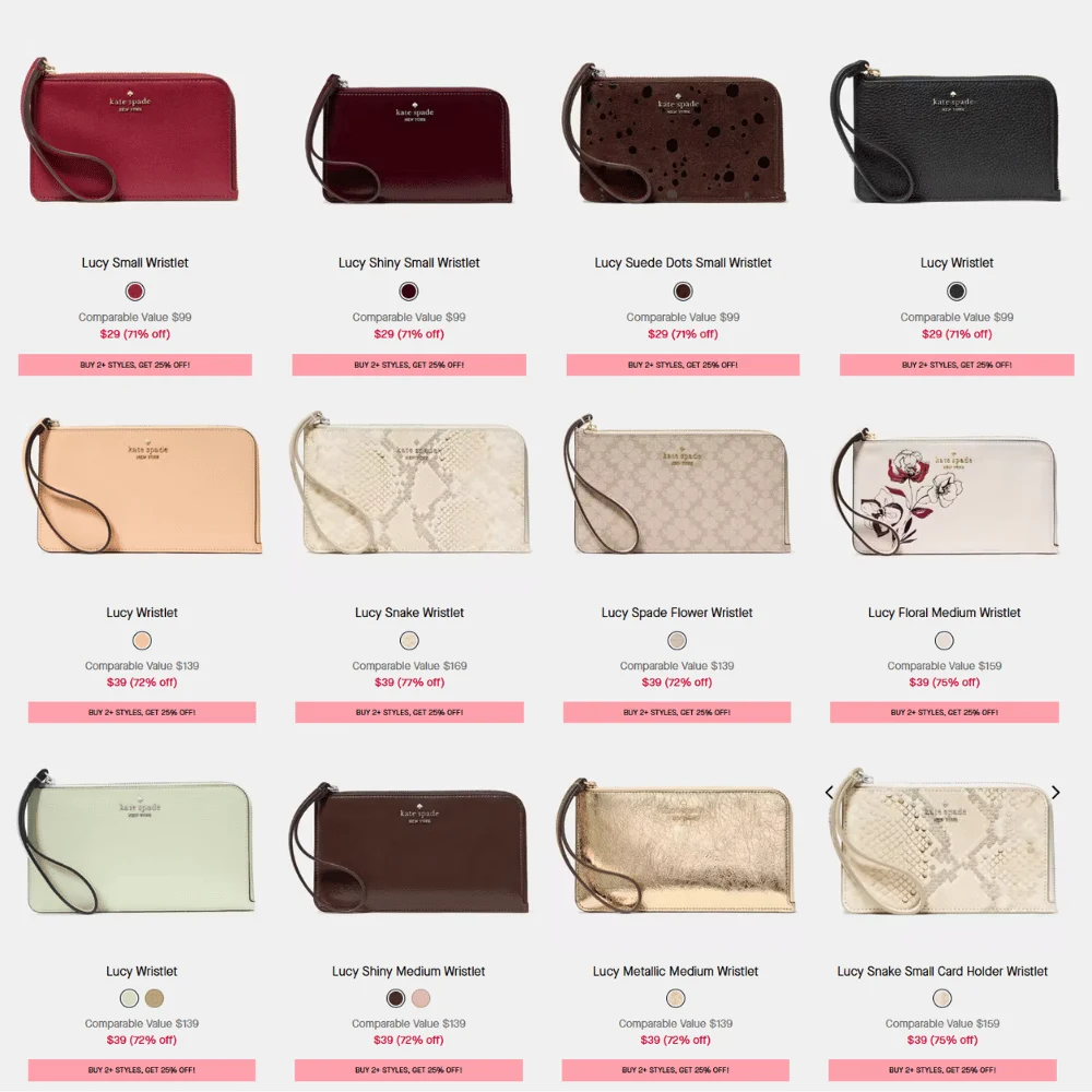 Wristlets Sale Up to 78% Off from $21.75 at Kate Spade