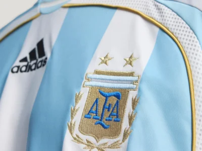 Argentina Home Jersey 2006 White Kf0322 Hm7