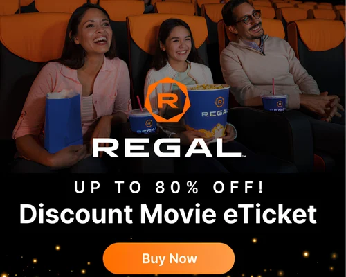 Regal Premiere Movie Tickets Deal: Save up to 80%
