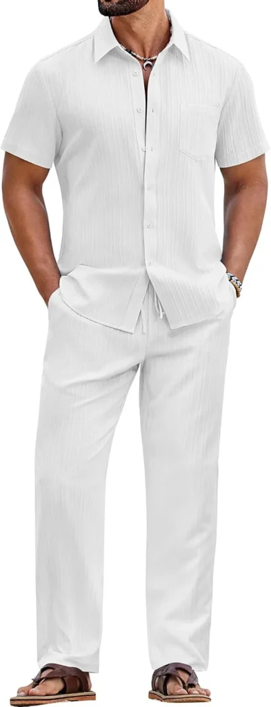 amazon white dress shirt COOFANDY Men's Outfit Only $33.xx at 65% Polyester Blue and white damask group_spring 23 Options:Separate Hot Pink Vest Rental