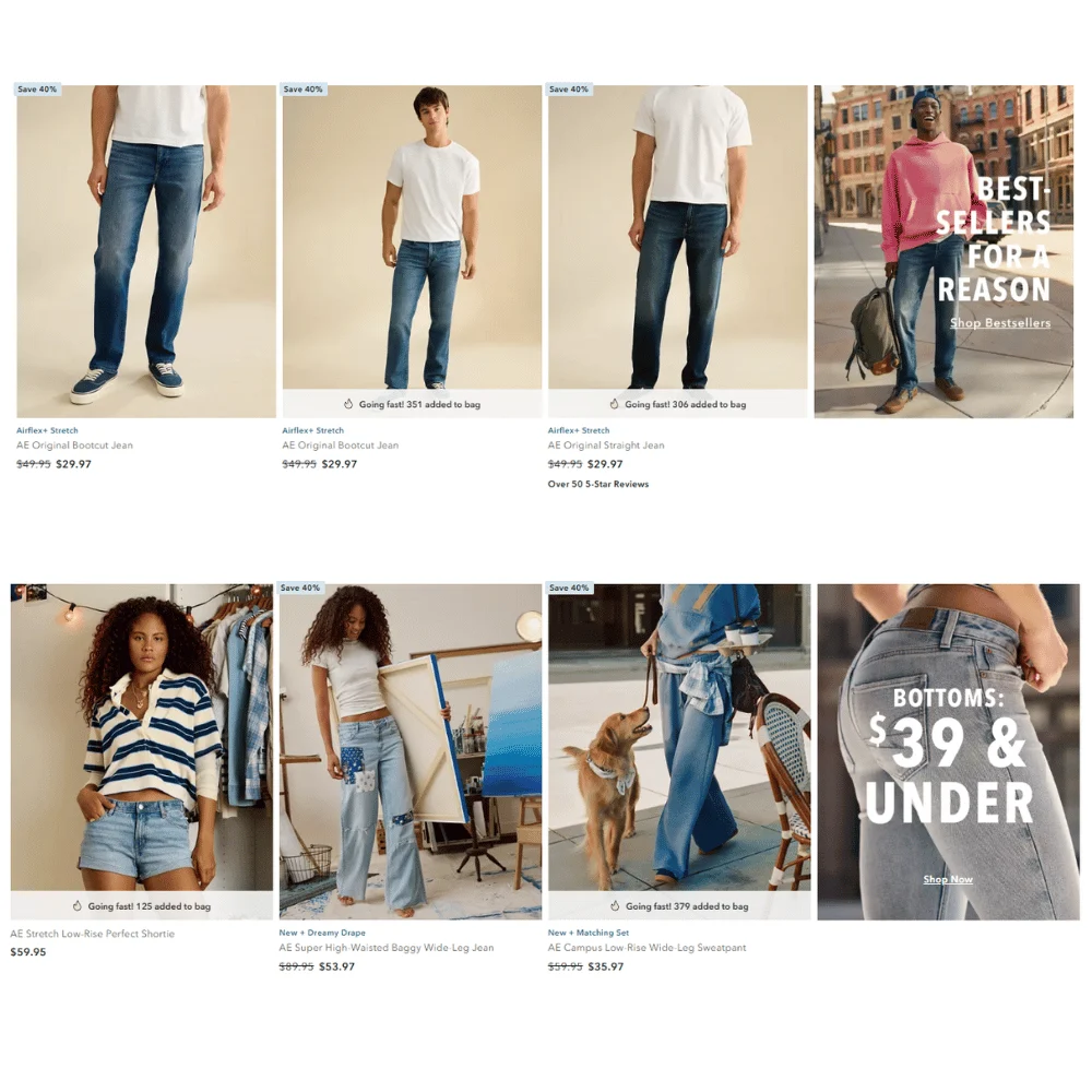 Men’s and Women’s Jeans Sale: Save 40% at American Eagle