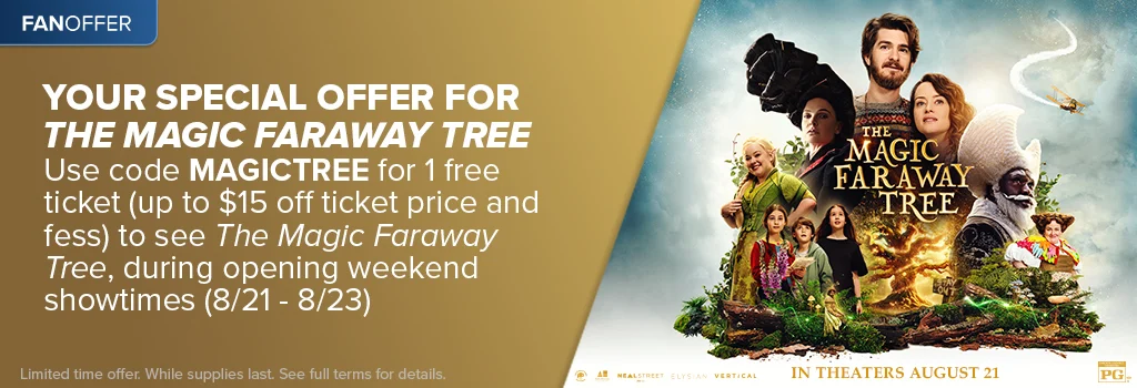 Fandango Free Movie Ticket to The Magic Faraway Tree Deal: 8/21-8/23