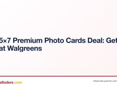 Walgreens deal card