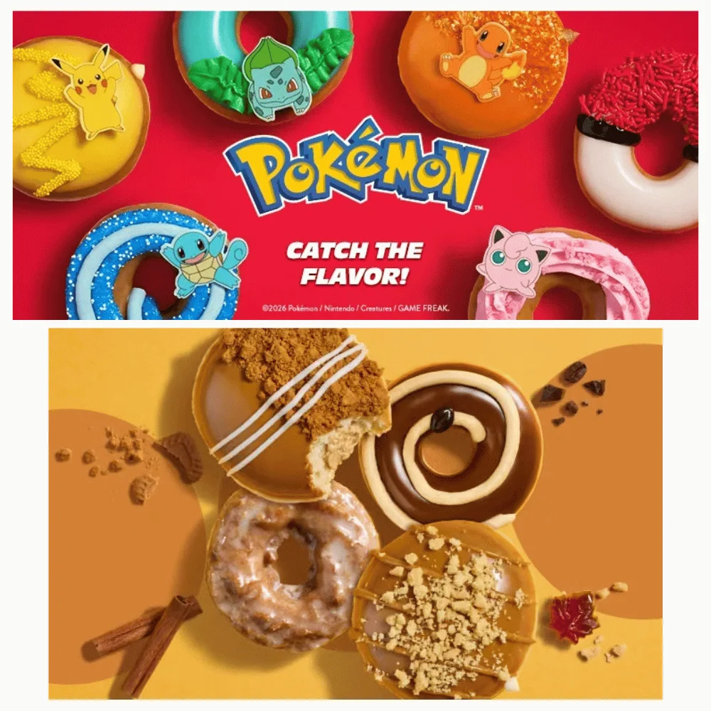 Free Autumn Donut w/ Purchase + New Pokemon Collab Drops at Krispy Kreme – Aug 18!