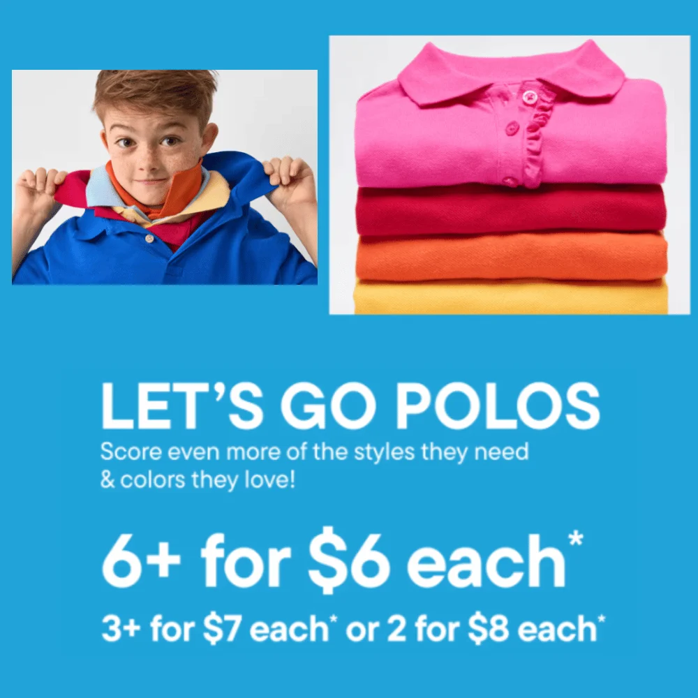 Kids Polo Shirts 6+ Sale: 33% Off at The Children