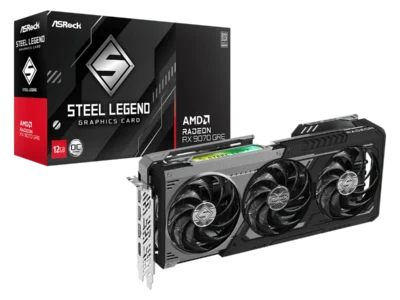 ASRock Radeon RX 9070 GRE Steel Legend Dark 12GB Graphics Card $480 + Free Pickup