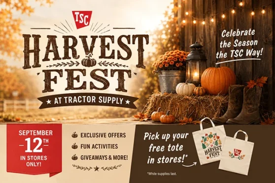 FREE Farmers Market Tote at Tractor Supply Co on September 12th