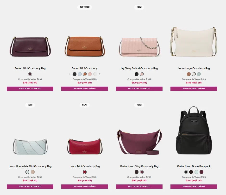 Kate Spade Sale: Up to 74% Off + Extra 25% Off Styles