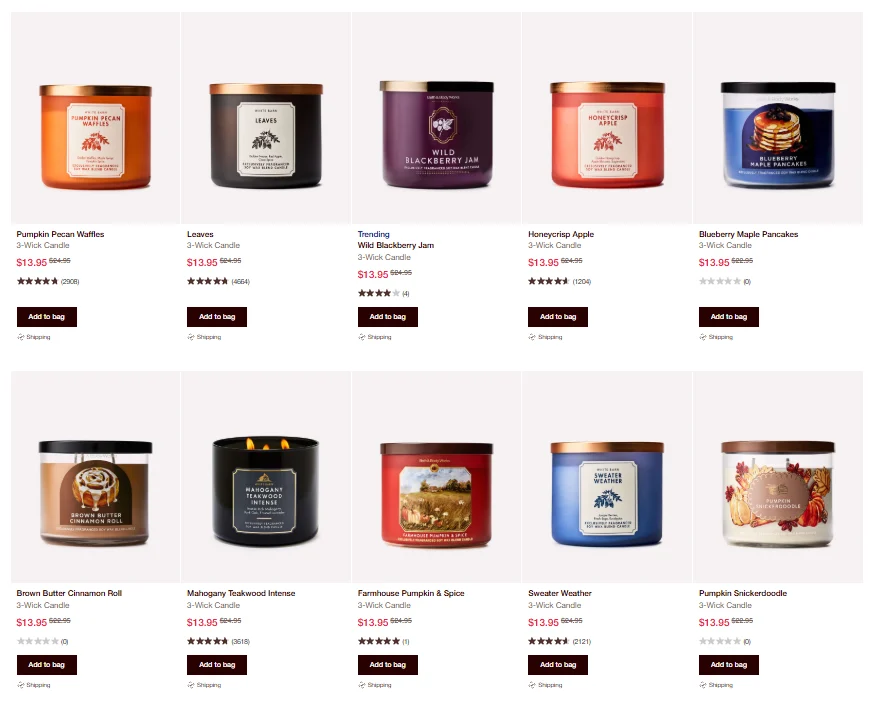 3-Wick Candles Deal: Save $11 at Bath