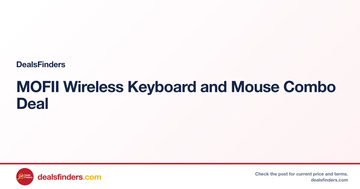 MOFII Wireless Keyboard and Mouse Combo Deal: Save 50%