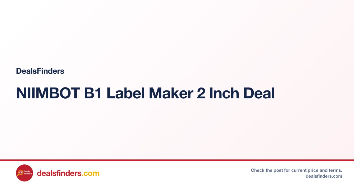 NIIMBOT B1 Label Maker 2 Inch Deal: Save 46%