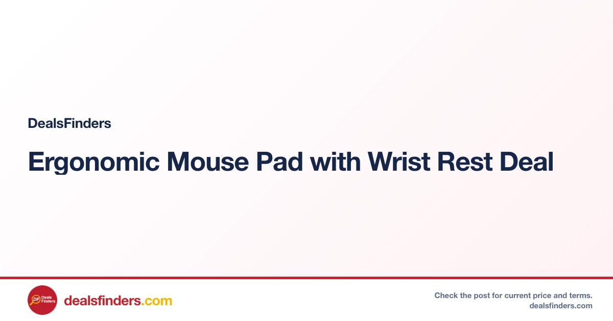 Ergonomic Mouse Pad with Wrist Rest Deal: Save 70%