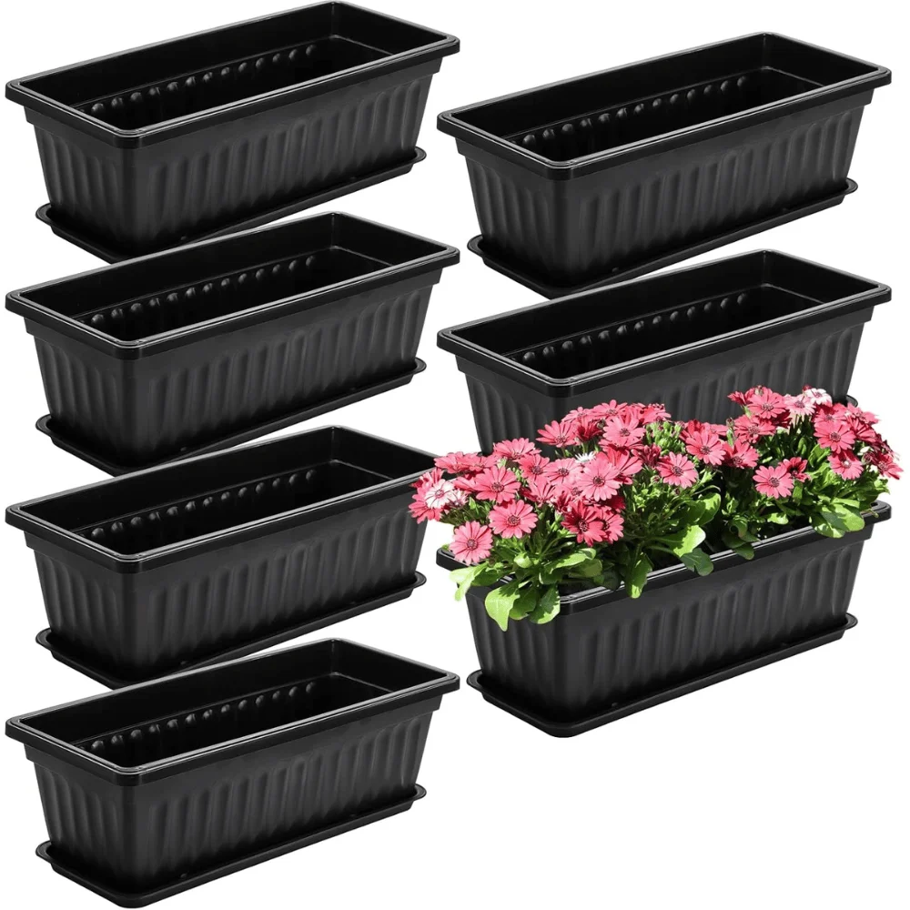 Fasmov 7 Pack Plastic Planters Deal: Save $4.xx at Amazon