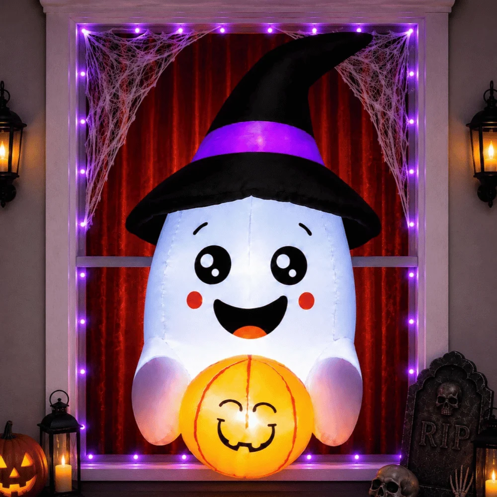 Halloween Inflatables Window Ghost Deal: Save $11.xx at Amazon