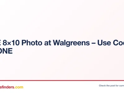 Walgreens deal card