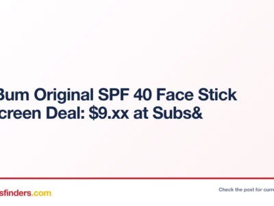 Subs& deal card