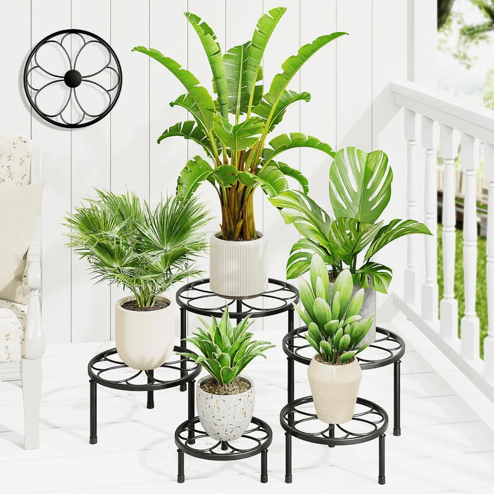 5 Pack Flower Pot Plant Stand Deal: Save $12.xx at Amazon